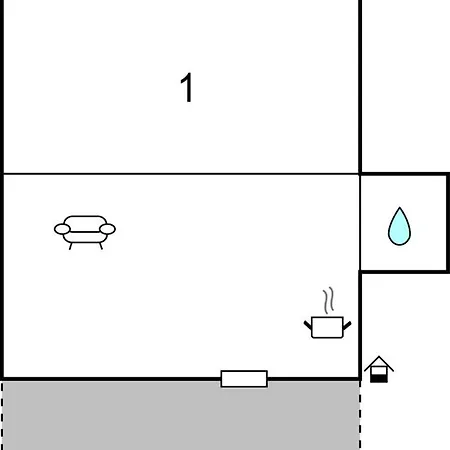 شقة 1 Bedroom In Am Salzhaff